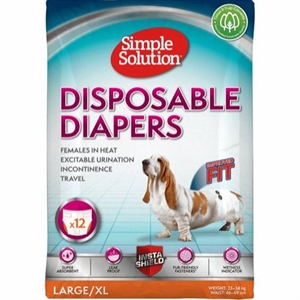 12 stk. Simple Solution Engangsble til hunhunde - Large