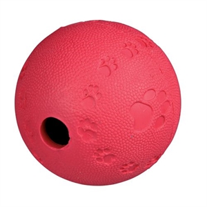 Trixie Hundelegetøj Snackbold i naturgummi - assorteret farver