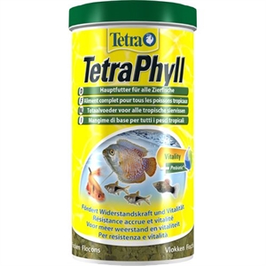 TetraPhyll 1 liter akvarie fuldfoder flager