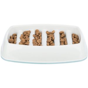  Trixie Slow Feeding skål til katte - plastik - 0.25 l - 21 x 14 cm - grå