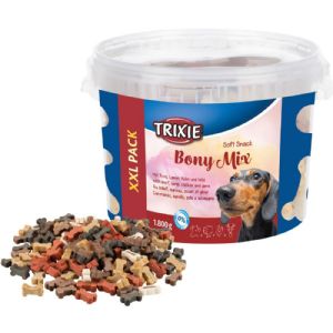 1,8 kg Trixie Soft Snack Bony Mix med oksekød - lam - kylling og vildt XXL Pack