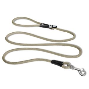 Curli Stretch Comfort hundeline Beige ø8 mm - 1,8 m - max 25 kg hund