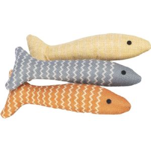 Fish, fabric, catnip 20 cm Assorterede farver