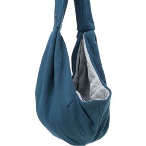 Trixie Blød bæretaske til hunde og katte 22 x 20 x 60 cm blå og lysegrå
