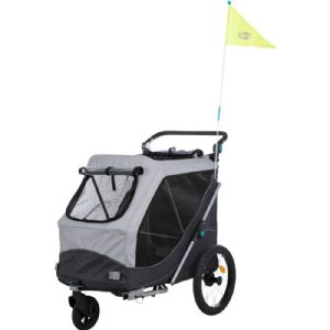 Trixie Cykeltrailer og løbetrailer til hunde 74 x 95 x 103 - 143 cm op til 30 kg