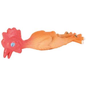 Trixie Hundelegetøj Høne i latex med lyd - 15 cm