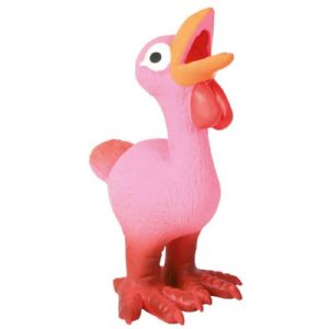 Trixie Hundelegetøj Kylling i latex med lyd - 14 cm - assorteret farver