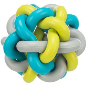 Trixie Hundelegetøj Snoet gummibold flerfarvet 7 cm