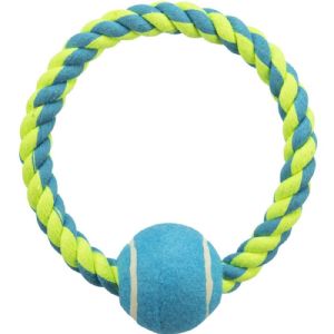 Trixie Hundelegetøj Tennisbold på ring ø6 cm - ø18 cm
