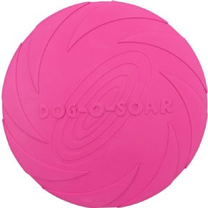 Trixie Hundelegetøj frisbee naturgummi ø 24 cm - assorteret farver