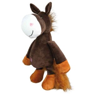 Trixie Hundeplysdyr Hest med original dyrelyd - 32 cm