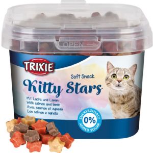 Trixie Katte godbidder Soft Snack med laks og lam Kitty Stars 140 g - sukkerfri
