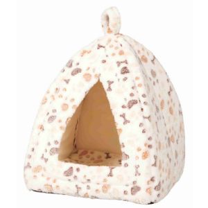 Trixie Lingo katte og hunde hyggehule 32 x 42 x 32 cm hvid - beige