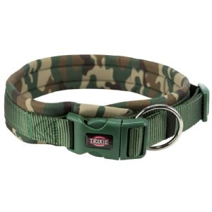 Trixie Premium hundehalsbånd 56 - 62 cm 25 mm camouflage og grøn
