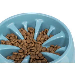 Trixie Slow Feeding skål til hunde - plastic - 0.3 l - ø 16 cm - assorteret farver