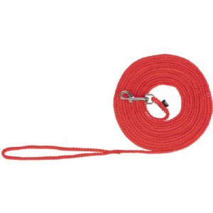 Trixie Sporline til hunde nylon 10 meter - 5 mm rød