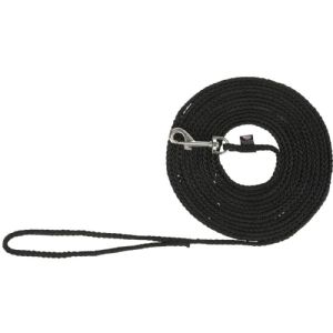 Trixie Sporline til hunde nylon 15 meter - 5 mm sort