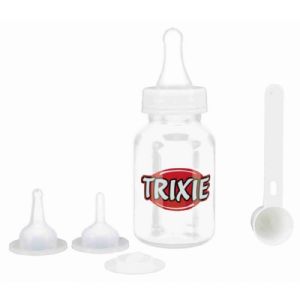 Trixie Sutteflaske sæt - 120 ml - transparent og hvid