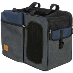 Trixie Tara rygsæk og transporttaske 25x38x50 cm grå og blå