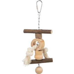 Trixie Undulater nymfeparakitter Natural Living legetøj med kæde og reb 20 cm