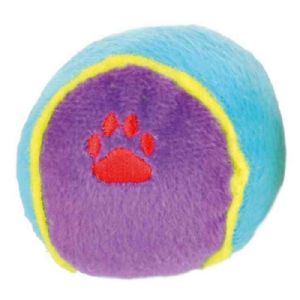 Trixie hundelegetøj Tennisbold i plys Ø6cm - assorteret farver
