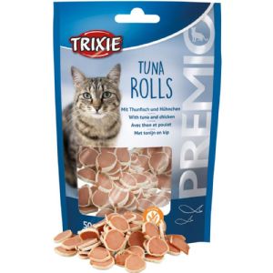Trixie katte godbidder Rolls med tun og kylling 50 g - gluten og sukkerfri