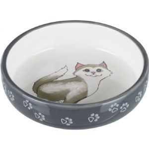 Trixie katte skål 0.3 liter ø15 cm grå