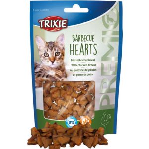 Trixie katte snack barbecue hjerter - gluten og sukkerfri 50 g