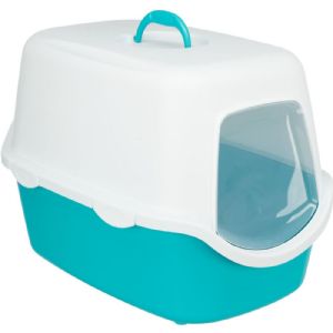 Trixie kattetoilet Victor 40 x 40 x 56 cm turkis - creme farvet