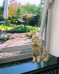 Katte beskyttelsesgitter til vindue (bund) - 65 x 16 cm